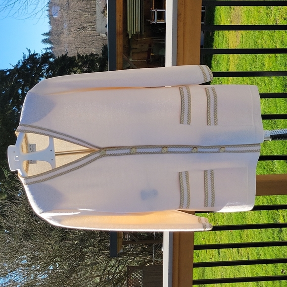 St. John Button Down Santana Knit Cardigan Sweater - Picture 2 of 11